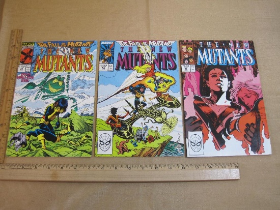 Three Marvel Comics The New Mutants Comic Books Vol.1 No.60-62 1988 5oz