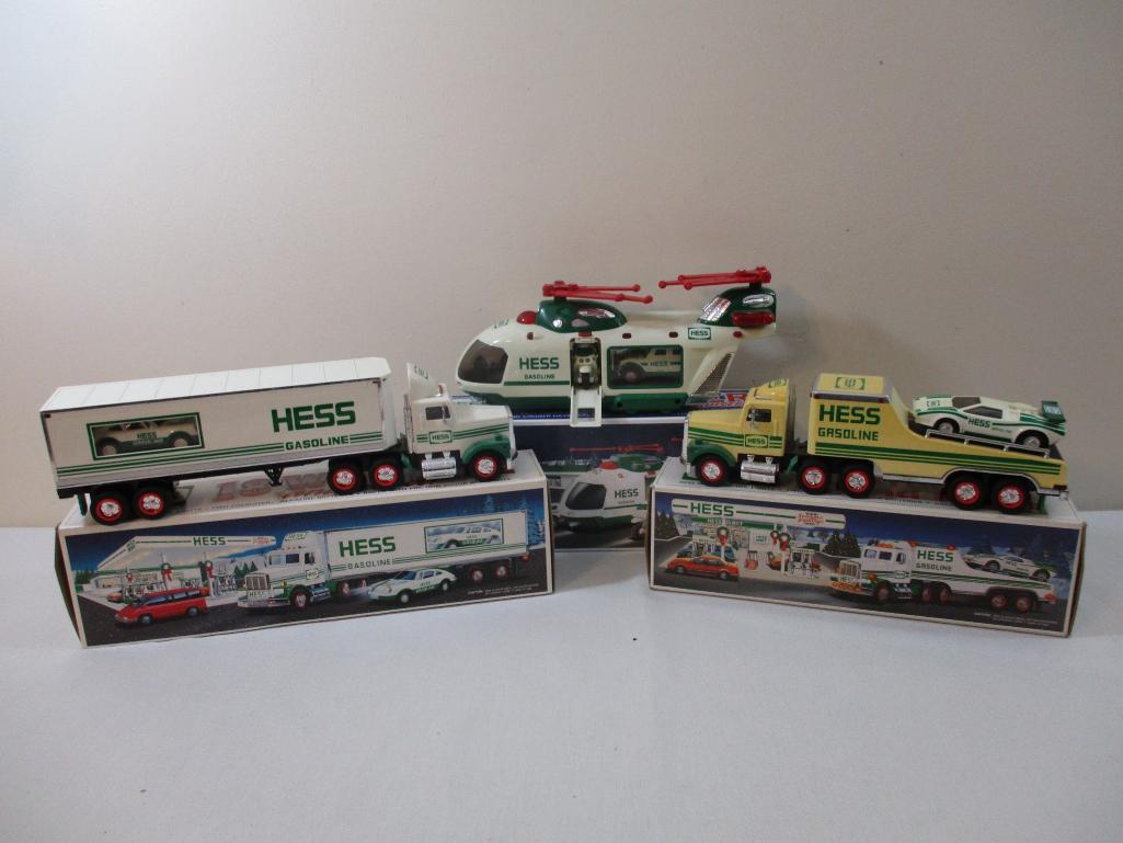 Three Hess Trucks including 1991 Toy Truck and Proxibid