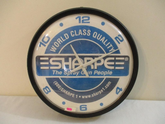 Sharpe The Spray Gun People Advertising Wall Clock, face has some scratches (see pictures), Takane