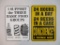 Two Metal Beer Signs including 24 Hours a Day and Basic Food Groups, Kalan, 8 oz