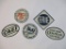 Five 1950s Post Cereal Metal Railroad Signs including B&O, Erie, New York Central System, C&EI