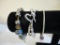 Three Silver Tone Bracelets including two-strand with beads, charms and more, 3 oz