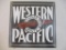 Metal Western Pacific Feather River Route Sign, 13 oz