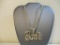 Barbie Rhinestone Signature Necklace, missing a rhinestone, AS IS, 3 oz