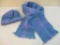 Very soft Cushendale Mohair and Wool Hat and Scarf Set, made in Ireland, 7 oz