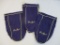 Three Crown Royal Purple Fabric Pouches, 4 oz