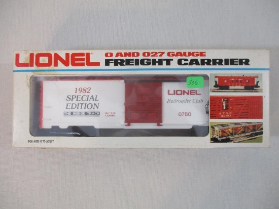 Lionel 1982 Special Edition Railroader Club Box Car 6-0780, O Scale, in original box, 12 oz