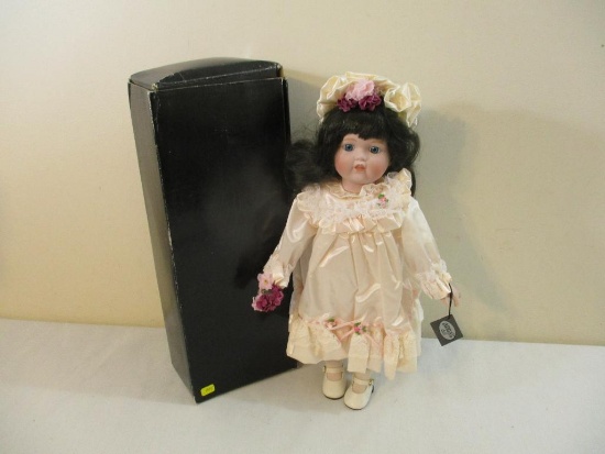 Vintage Porcelain Anna's Doll "Joan", 16" Doll, in box, 1 lb 14 oz