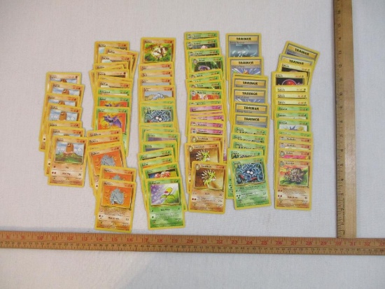 Lot of Early Pokemon Cards including Graveler, Sandslash, Bulbasaur, Machop and more, 6 oz