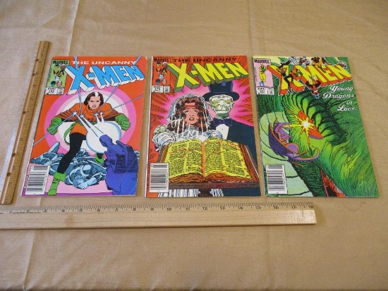 Four Marvel Comics 1984 X-MEN Comic Books Vol. 1 No. 179-182 6oz