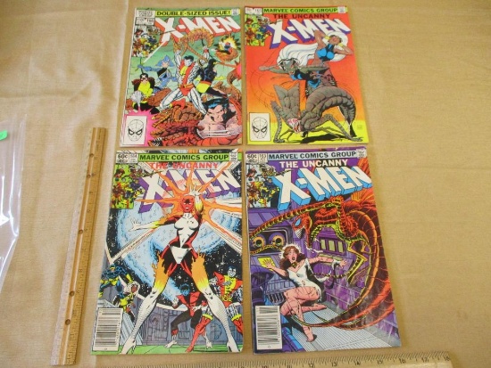 Four Marvel Comics 1983 X-MEN Comic Books Vol. 1 No. 163-166 7oz