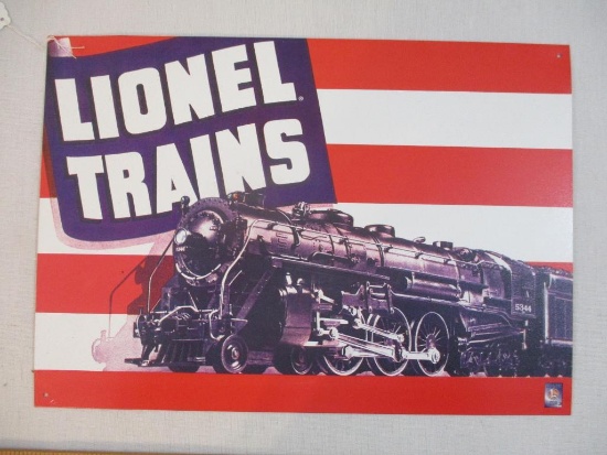 Metal Lionel Trains Steam Locomotive 5344 Sign, 10 oz