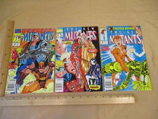 Three Marvel Comics 1990 The New Mutants Vol. 1 No. 94, 95, 98 7oz