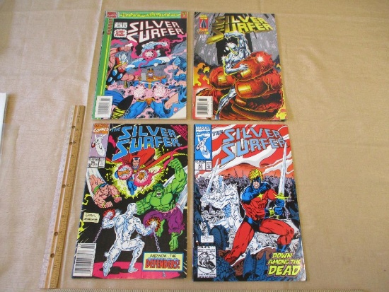 Four Marvel Comics 1990s Silver Surfer Comic Books Vol. 3 No.58, 63, 88, 119 7oz
