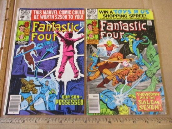 Two Marvel Comics 1980 Fantastic Four Comic Books Vol.1 No.222 and No.223 3oz