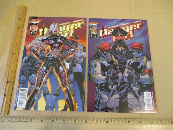 Two Cliffhanger Comics 1998 Danger Girl #4 and #6 5oz