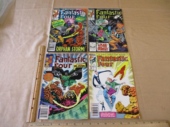 Four Marvel Comics 1987-1989 Fantastic Four Comic Books Vol. 1 No. 304, 318, 321, 323 6oz