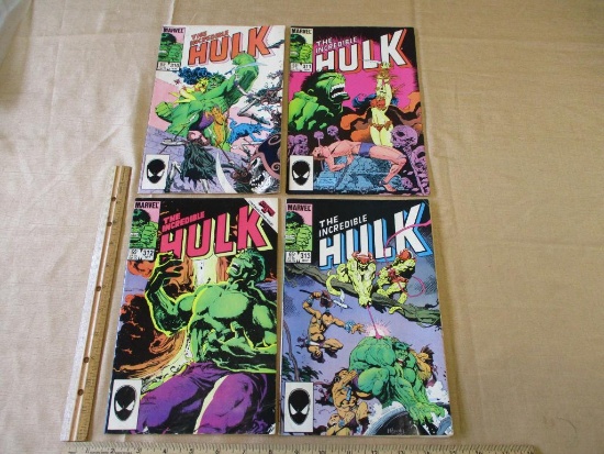 Four Marvel 1985 The Incredible Hulk Comic Books Vol. 1 No. 310-313 6oz