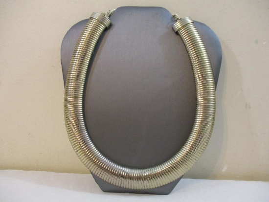 Vintage Graziano CM Stretch Gold Tone Necklace, 6 oz