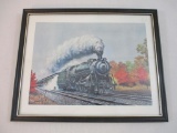 Baltimore & Ohio B&O Railroad Steam Locomotive 5300 Framed Train Print by Howard Fogg, 14