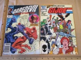 Two Marvel Comics Comic Books Includes G.I. Joe Order of Battle Vol.1 No.2 1987, DareDevil Vol.1