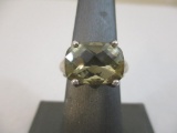 Sterling Silver Ring with Gemstone, Size 7, 6.0 g total weight