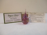 Hand Blown Sayuri Glass Ring Holder, 4 oz