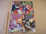 Four Marvel Comics 1989 Silver Surfer Comic Books Vol. 3 No. 24, 25, 27, 28 7oz