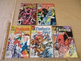 Five Marvel Comics 1984 Fantastic Four Comic Books Vol. 1 No. 270, 273, 274, 277, 278 8oz