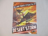 Air Force Stealth Desert Storm Porcelain on Heavy Steel Sign, 1987 Ande Rooney Inc, sealed, 1 lb 6