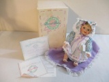 Grandma's Little Girl Porcelain Doll, First in Holly Hunt's Bonnet Babies Series, in original box