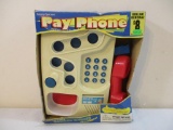 Electronic Pay Phone with Sounds and Voice Messages, in original box, 1 lb 5 oz