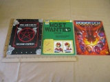 Three Fantasy Role-Playing Game Books: The Arcanum 2nd Ed 1985 binding wear, Most Wanted Vol. 1