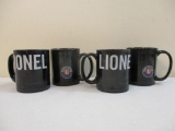 Set of 4 Lionel Coffee Mugs, 3 lbs