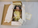 Bows for Belinda Porcelain Doll, new in box with COA, The Ashton-Drake Galleries, 2 lbs 7 oz