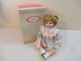 Chatelaine Porcelain Fine Collectible Doll, in original box, 3 lbs 6 oz
