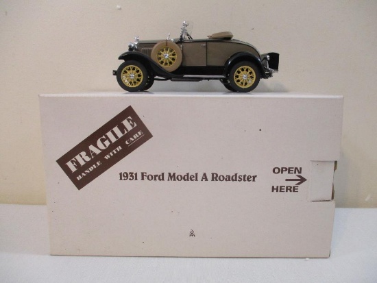 1931 Ford Model A Roadster Die Cast Model Car, The Danbury Mint, in original box, 1 lb 5 oz