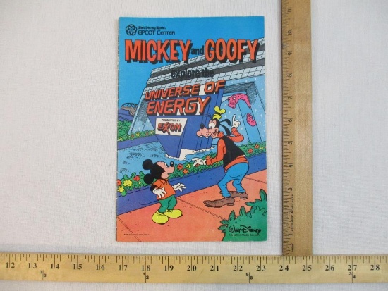 Mickey and Goofy Explore the Universe of Energy Comic Book, Walt Disney World Epcot Center, 1965