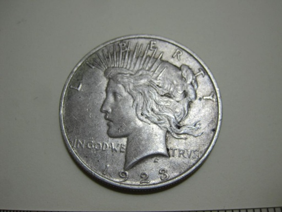 1923 Silver US Peace Dollar, 26.8g