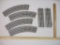 6 Pieces of Lionel FasTrack O Scale 3-Rail Track Pieces, 2 straights and 4 curves, 1 lb 14 oz