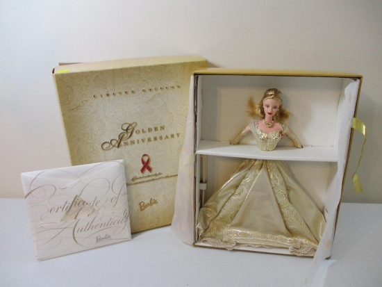 Toys 'R' Us Golden Anniversary Barbie Doll, in original box with COA, 1998 Barbie Collectibles, 1 lb