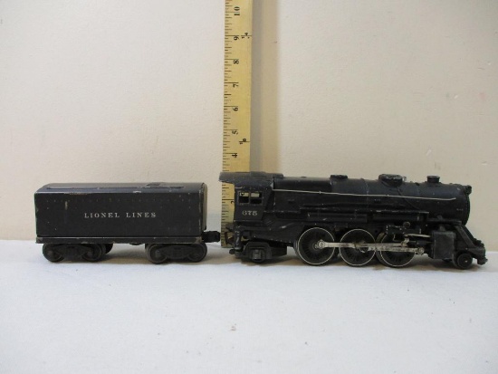 Postwar Lionel 675 2-6-2 Steam Locomotive and Lionel Lines Tender 66564W, O Gauge, 6 lbs