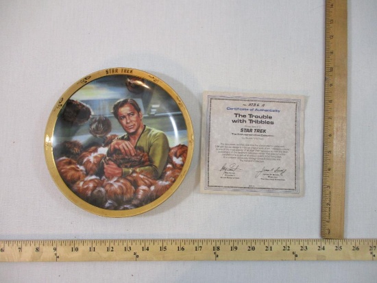 The Trouble with Tribbles First Issue Collectible Plate in Star Trek The Commemorative Collection by