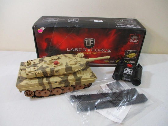 Laser Force RC Assault Tank, 2015 Rooftop Brands, in original box, 3 lbs 9 oz