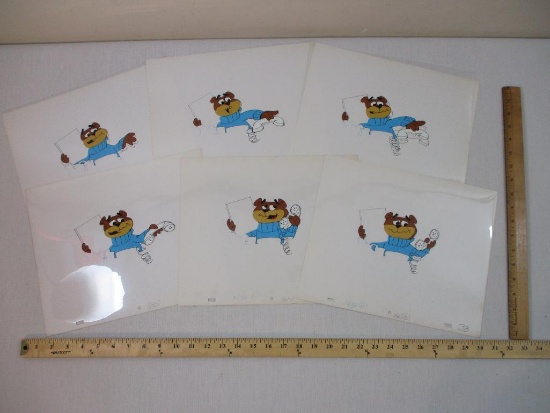 Lot of Sugar Bear Original Animation Artwork Production Cels, 5 oz