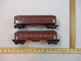 Two Postwar Lionel Pullman 6442 Illuminated Passenger Cars, O Scale, 1 lb 12 oz