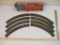 8 Pieces of Tru Scale Roads HO Scale Curved Track Pieces in original box, see pictures for condition
