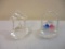 Two Swarovski Crystal Figurines including Heart Basket and Well, 3 oz