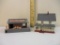Two HO Scale Plasticville Train Display Buildings including National Freight Lines Building and