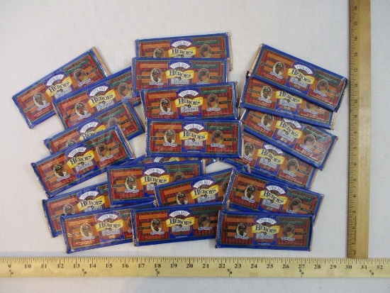 20 Unopened Packs of Upper Deck All-Time Heroes of Baseball Triple Fold T-Series Baseball Cards, 12